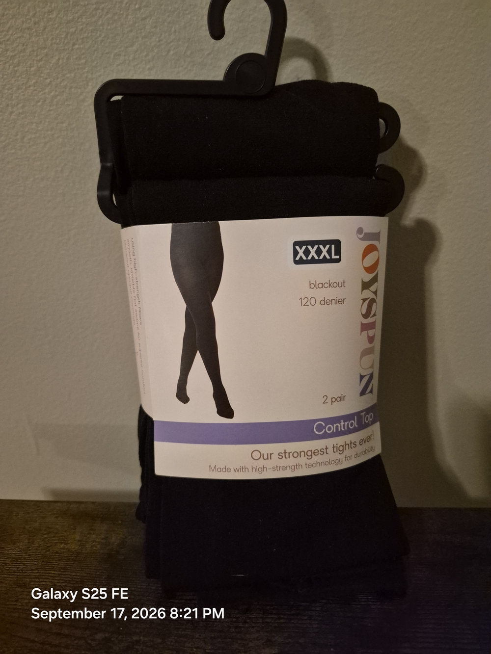 Natori Control Top Tights - Black (XXXL) - 2 Pair